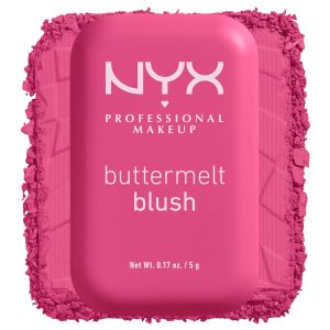Rubor en polvo Buttermelt de NYX Professional Makeup, rubor resistente a la decoloración y a la transferencia, permanece hasta 12 horas, fórmula vegana - Butta With Time